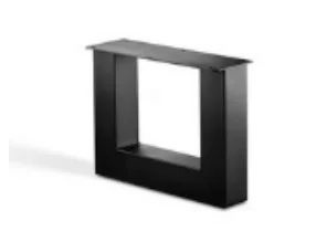 U poot salon zwart gepoedercoat diverse maten