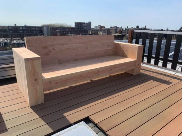 Loungebank van Douglas hout - Afbeelding 5