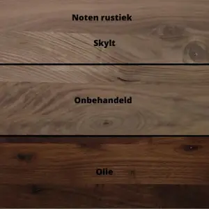 Wandplank noten blinde bevestiging
