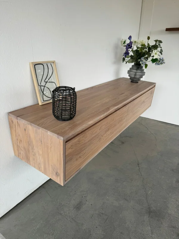 Massief Eiken Tv meubel 2 softclose lades | Amsterdam