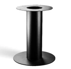 Stalen buis O poot koker 219mm | zwart gepoedercoat | 180x80x73cm