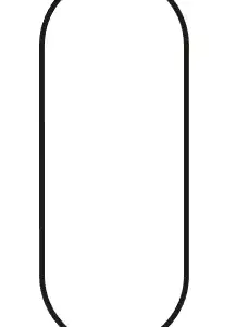 Plat ovale eettafel in HPL vingerprint proof