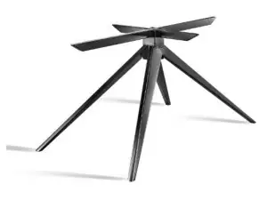 spinpoot onderstel met tapse koker zwart gepoedercoat 140x71x72cm