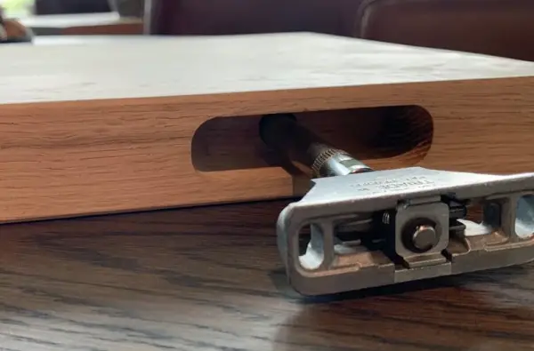 Wandplank noten blinde bevestiging - Afbeelding 5
