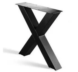 X poot salon zwart gepoedercoat 55x41cm koker 8x8cm