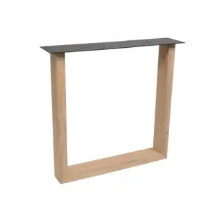 U poot massief eiken 10x4cm