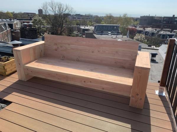 Loungebank van Douglas hout - Afbeelding 2