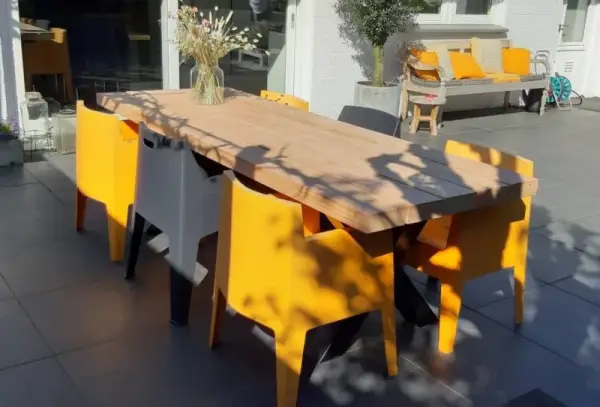 Tuintafels van Douglas hout met matrix-poot - Afbeelding 6