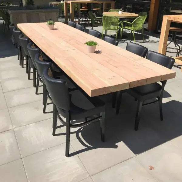 Tuintafels van Douglas hout met matrix-poot - Afbeelding 3