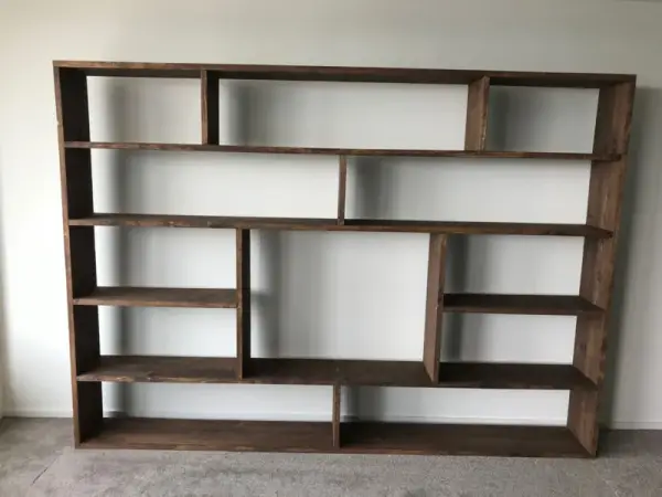 Steigerhouten Kast, Bruine Lak - Afbeelding 6