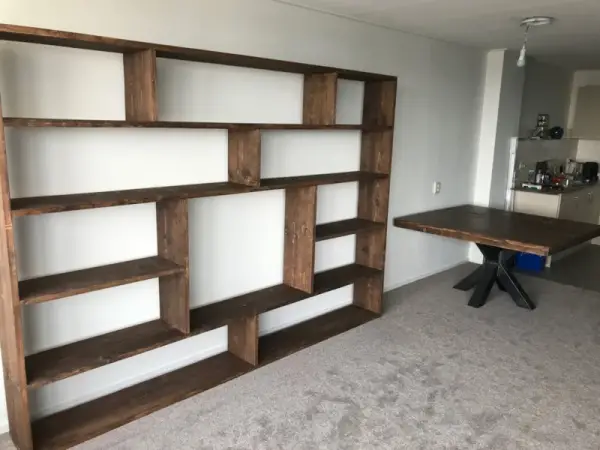Steigerhouten Kast, Bruine Lak - Afbeelding 4