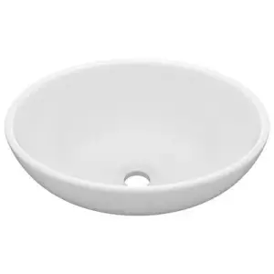 Waskom keramiek ovaal 40x33x13,5cm mat diverse kleuren