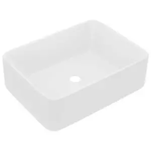 Waskom keramiek rechthoekig 40x30x12cm mat diverse kleuren