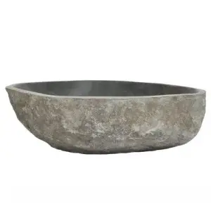 Waskom riviersteen ovaal ca. 45-53 x 34-41 x 15cm