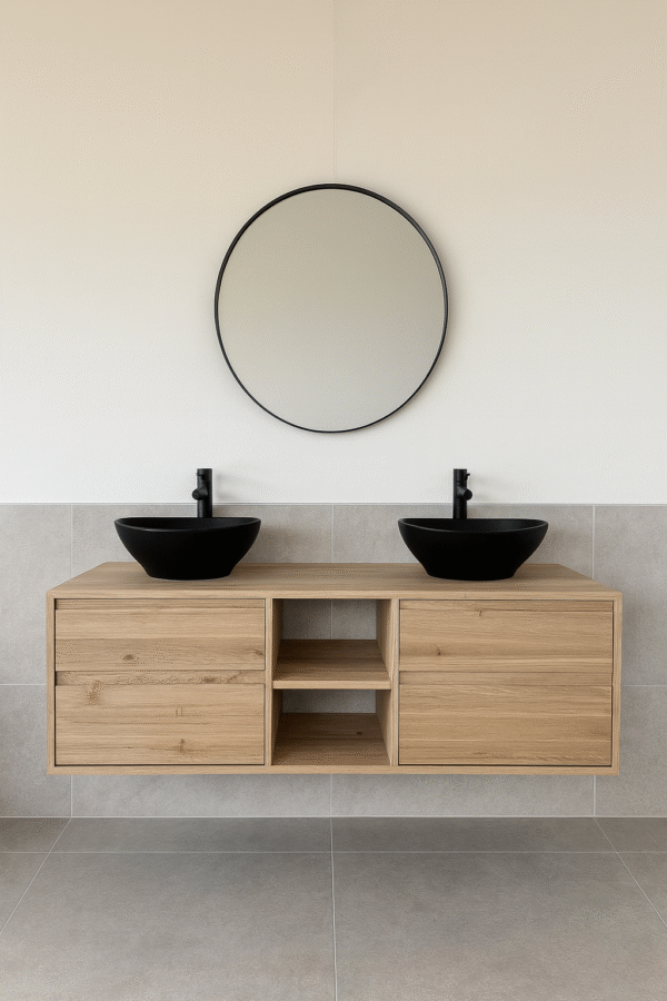 Eiken Badkamermeubel met 4 lades massief | Utrecht