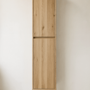 Badkamerkast van massief eikenhout met 2 deuren | Amsterdam