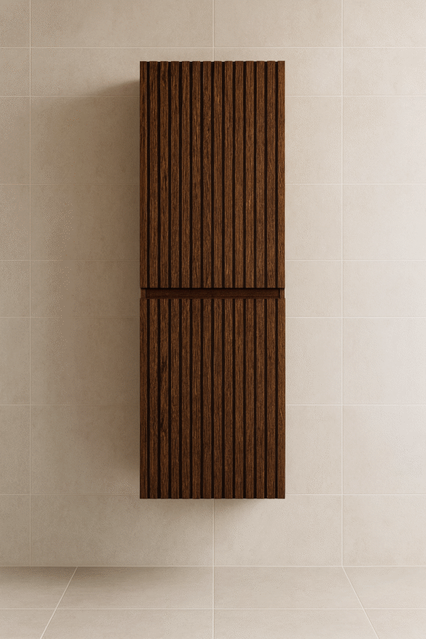 Badkamerkast met 2 Ribbelfront deuren van Eikenhout | Tilburg