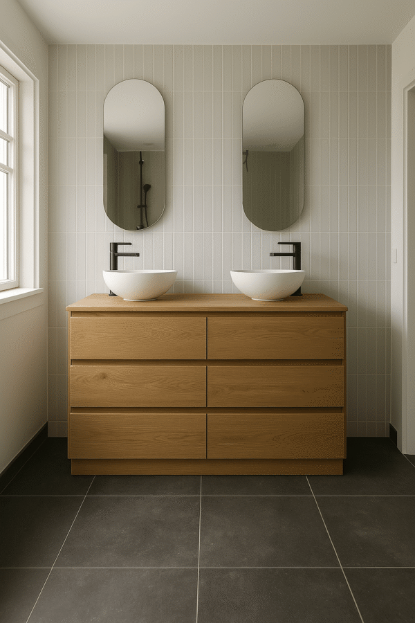 Eiken badkamermeubel 6 lades | Heemstede