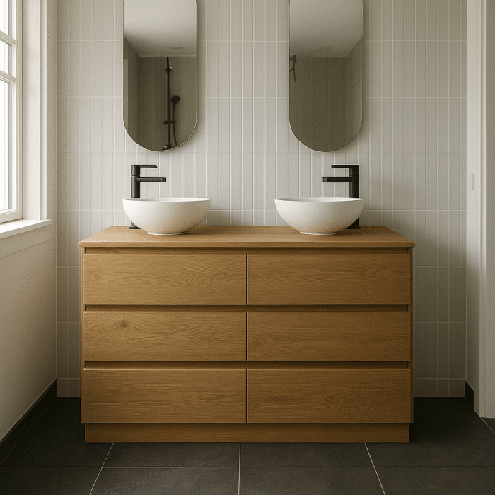 Eiken badkamermeubel 6 lades | Heemstede