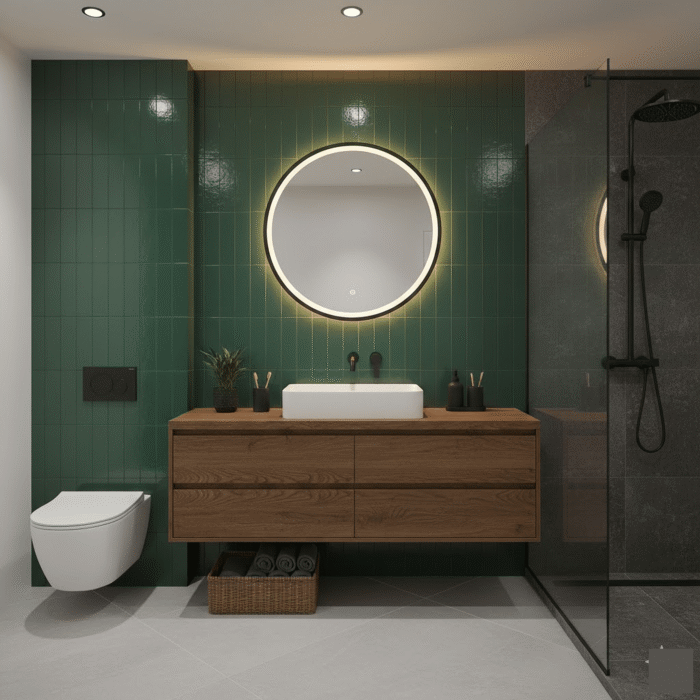 Eiken badmeubel met 4cm topblad | Amsterdam