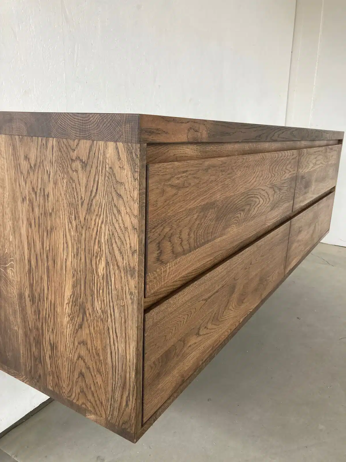 Eiken badmeubel met 4cm topblad | Amsterdam - Afbeelding 4