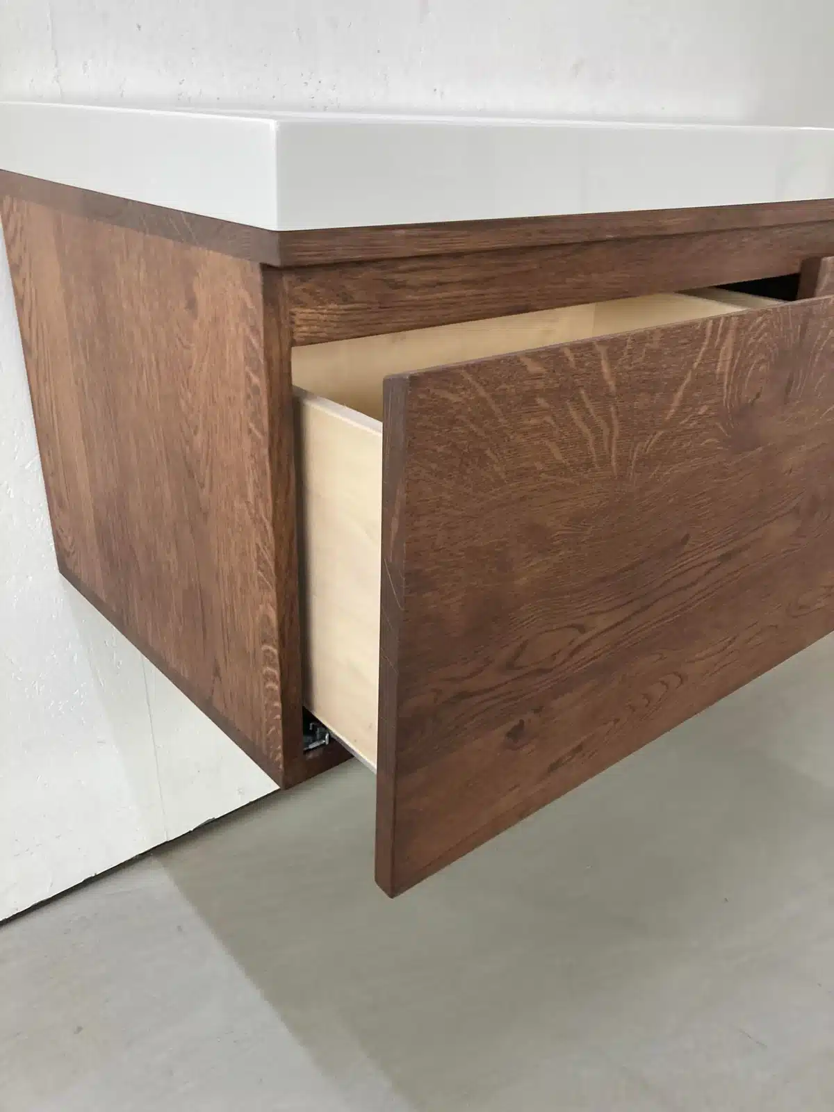 Wastafelmeubel eiken 2 lades | Den Haag - Afbeelding 4