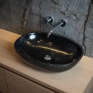 Waskom ovaal marmer Elleni-B | Loutro