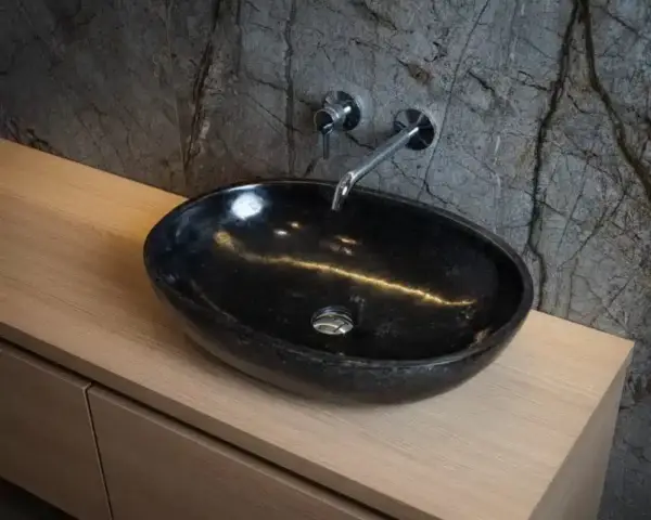 Waskom ovaal marmer Elleni-B | Loutro