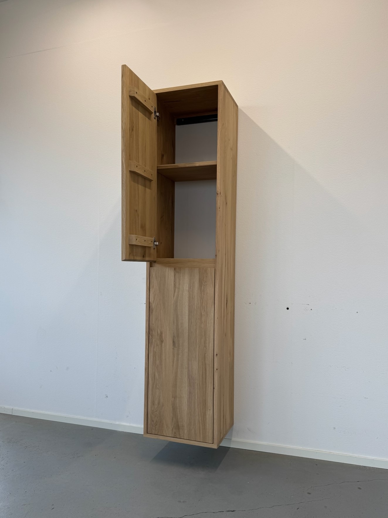 Badkamerkast van massief eikenhout met 2 deuren | Amsterdam - Afbeelding 6