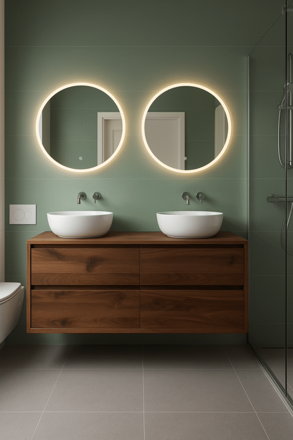 Noten badmeubel 60 cm hoog | Amsterdam