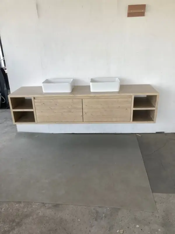 Zwevend badkamermeubel met 2 lades | Enschede