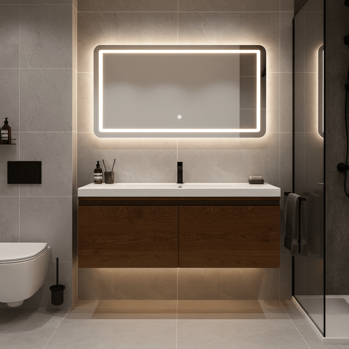 Wastafelmeubel eiken 2 lades | Den Haag