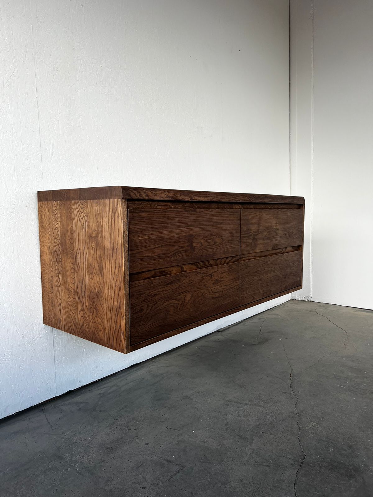 Massief eiken badkamermeubel met boomkant blad | Amsterdam - Afbeelding 7