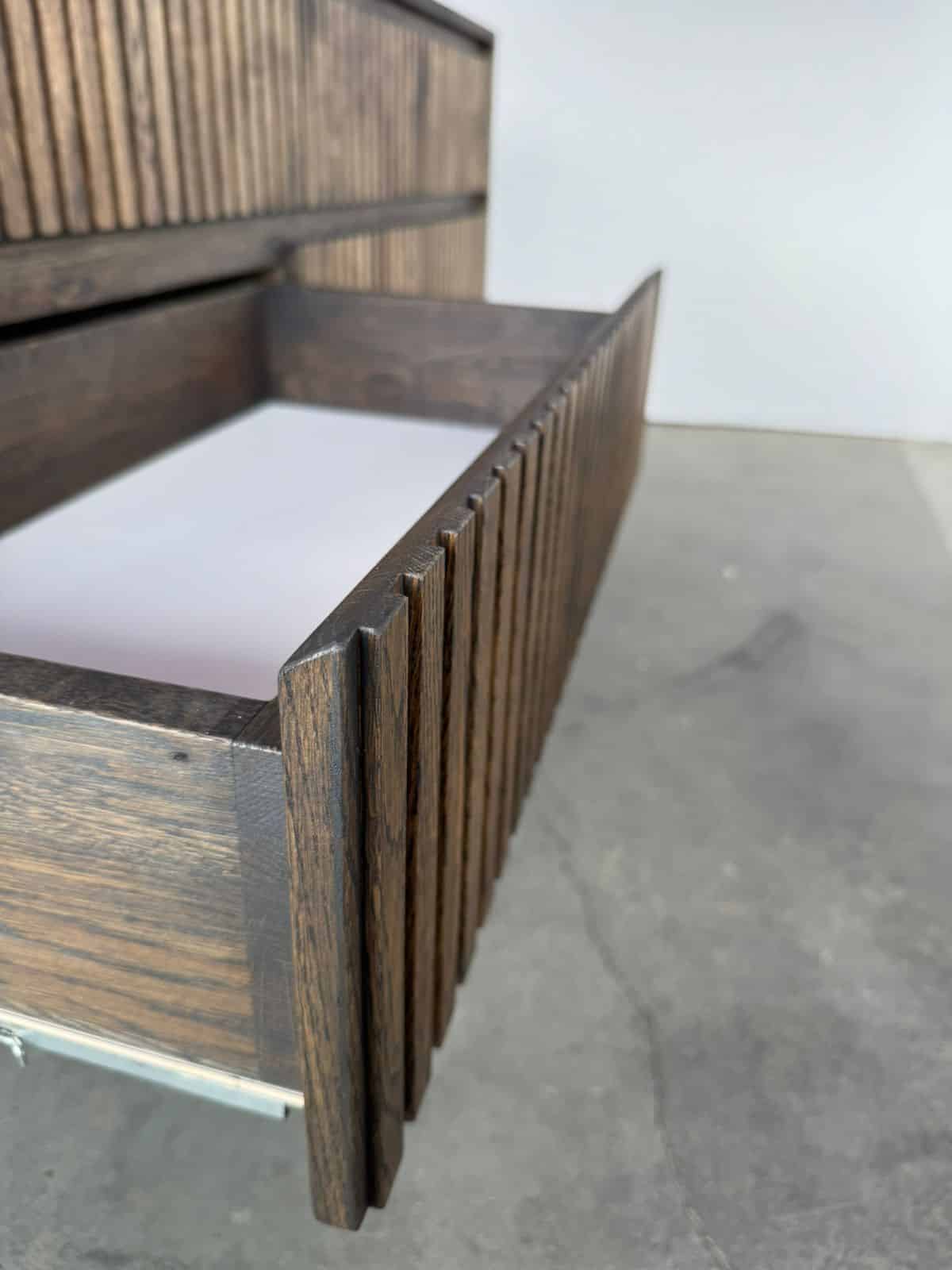 Eiken badkamermeubel met ribfront | Amsterdam - Afbeelding 5