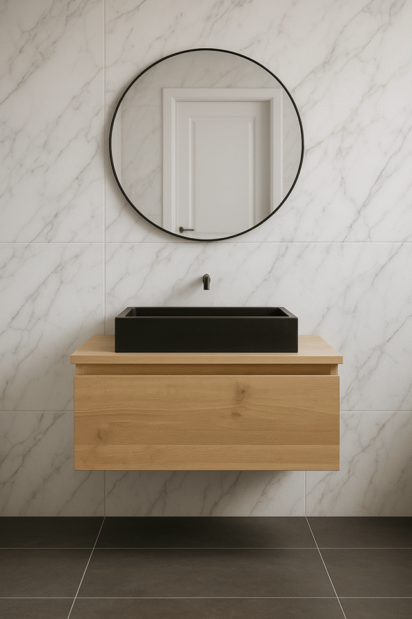 Zwevend badmeubel 1 lade | Den Haag