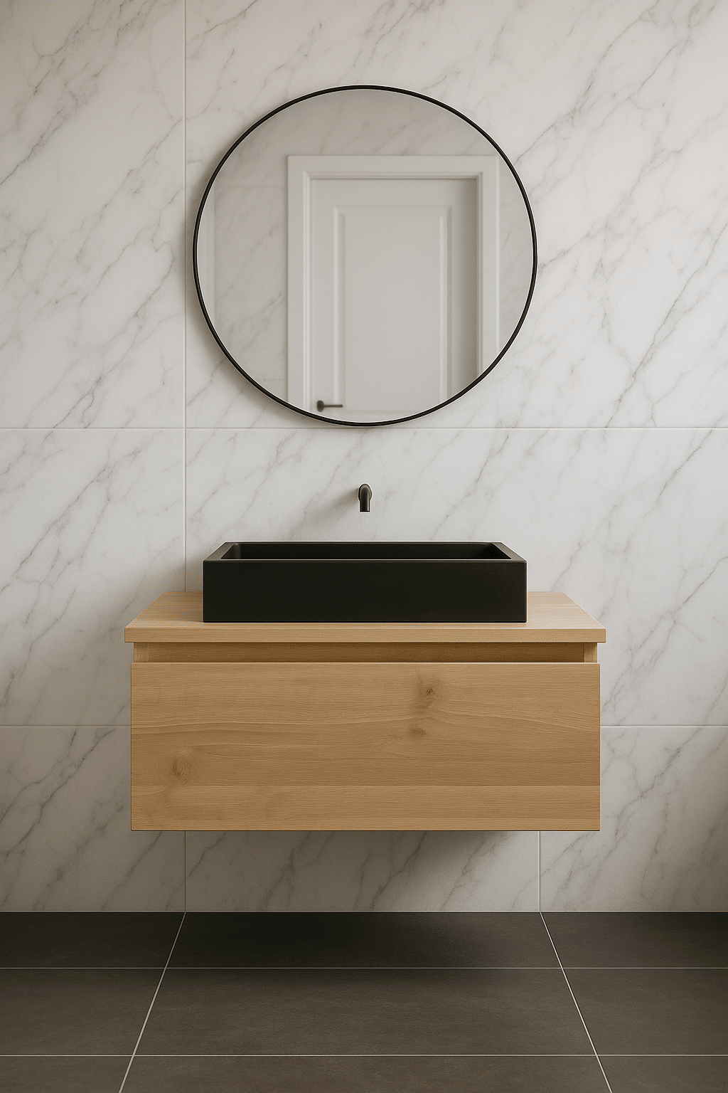 Zwevend badmeubel 1 lade | Den Haag