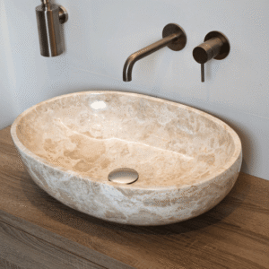 Waskom marmer ovaal Elleni-S | Loutro