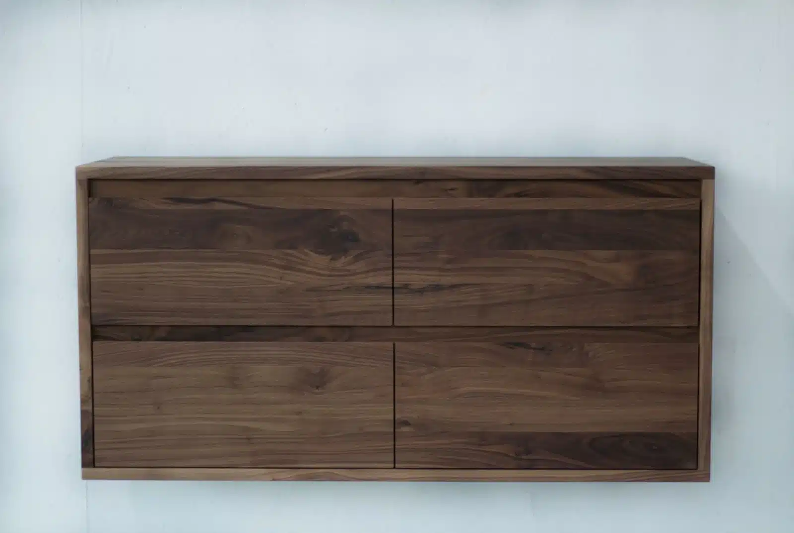 Zwevend badkamermeubel massief noten 4 lades olie | Amsterdam - Afbeelding 11