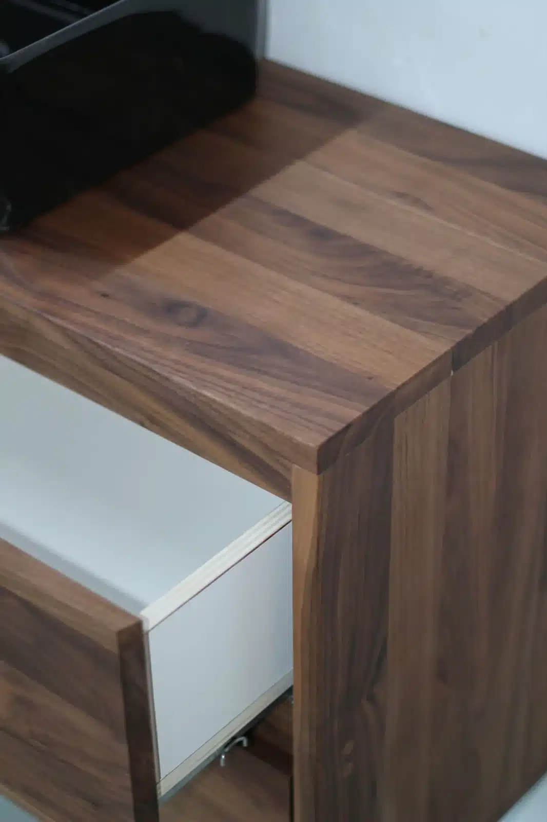 Zwevend badkamermeubel massief noten 4 lades olie | Amsterdam - Afbeelding 7