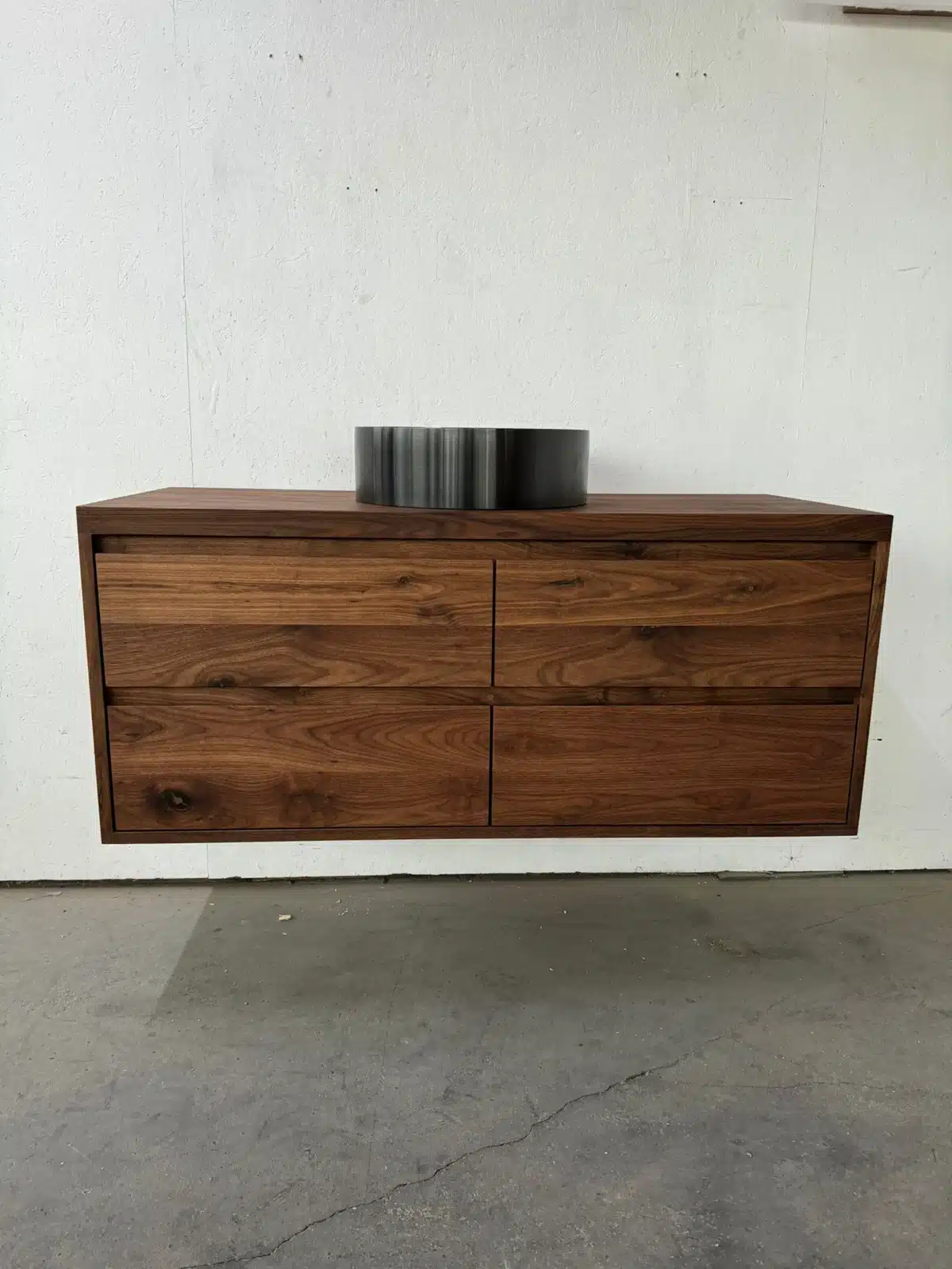 Notenhouten badkamermeubel met 4cm topblad | Amsterdam - Afbeelding 2