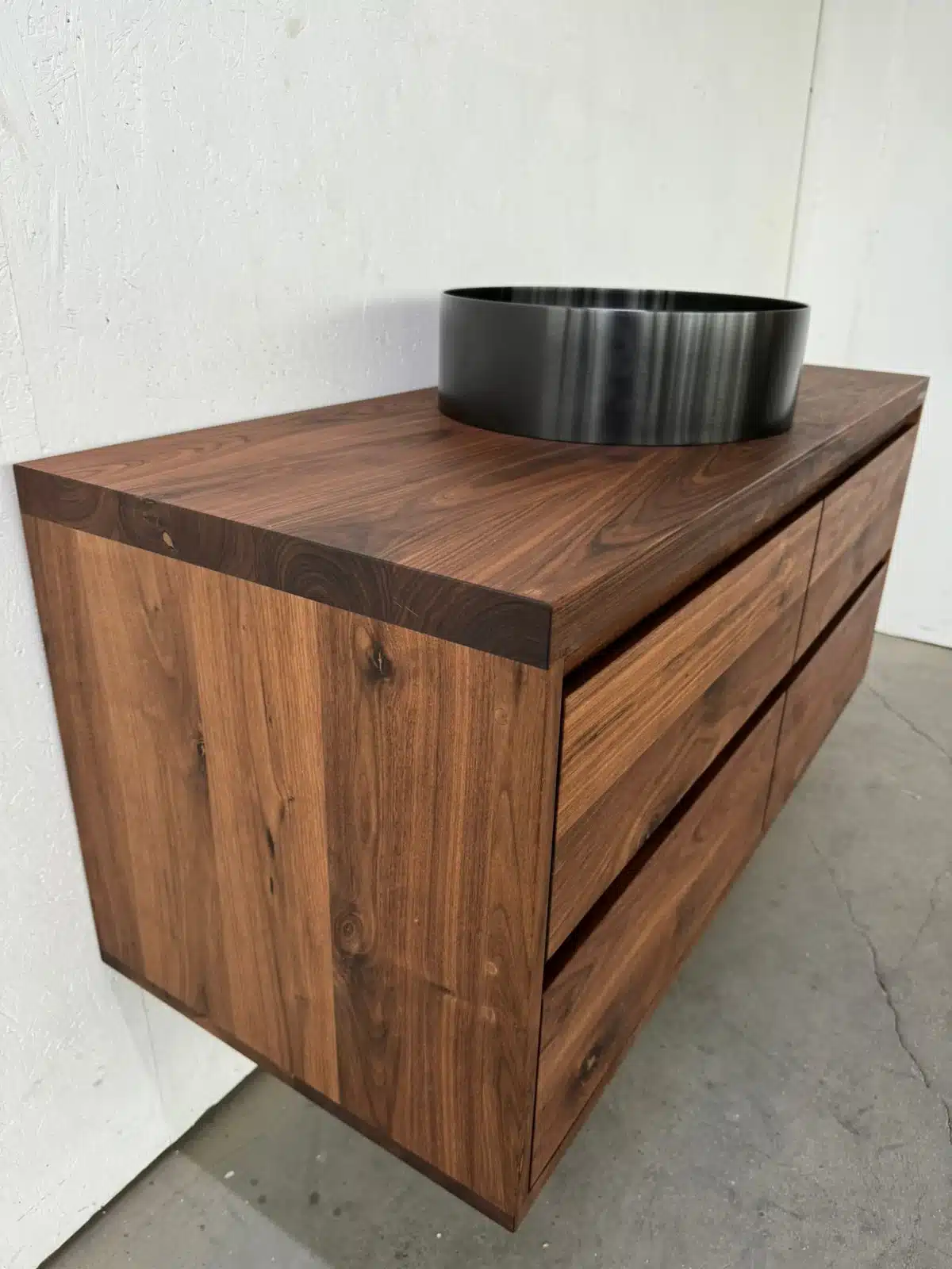 Notenhouten badkamermeubel met 4cm topblad | Amsterdam - Afbeelding 8