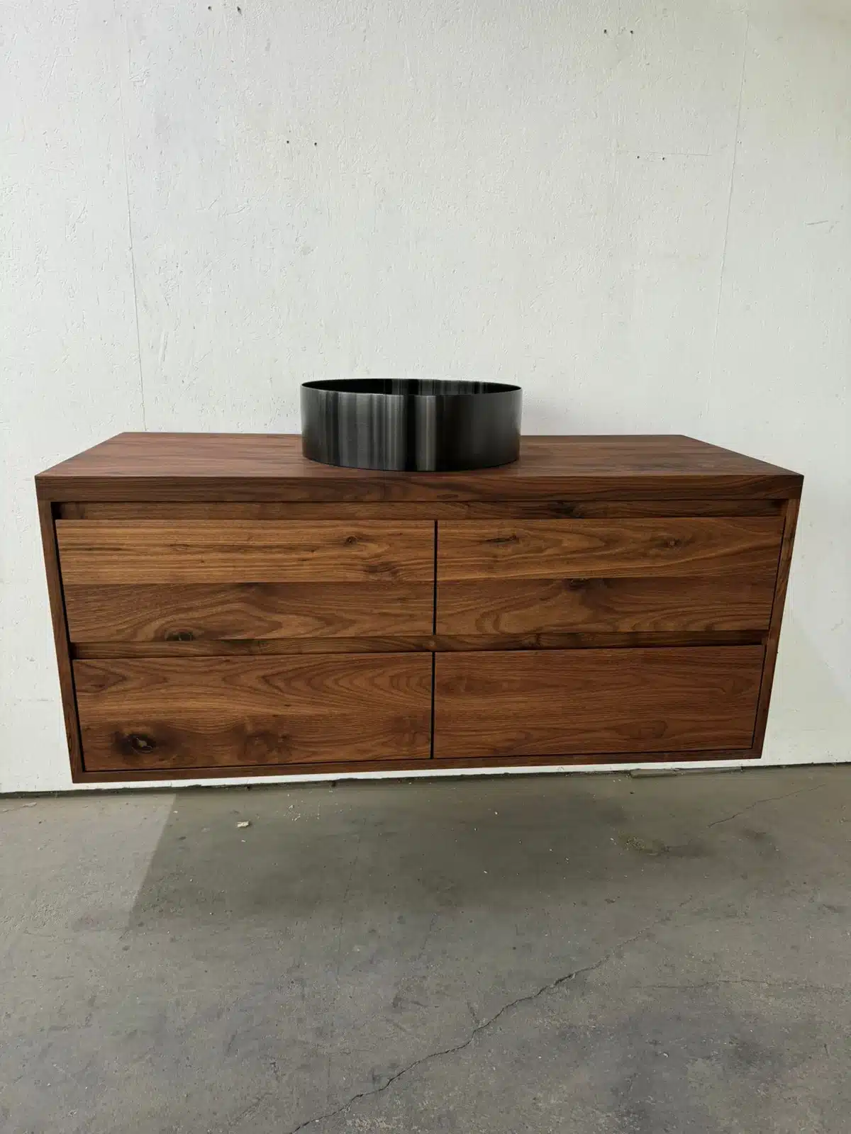 Notenhouten badkamermeubel met 4cm topblad | Amsterdam - Afbeelding 9