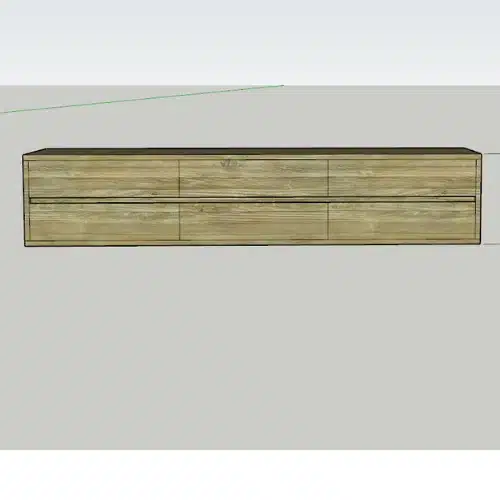 Zwevend badkamermeubel soft close 6 lades | Haarlem